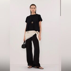 Dissh Black Cotton Short Sleeve Tee